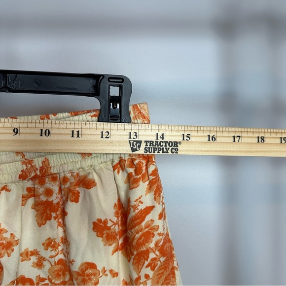 UnderProtection Wilda Short Sleeve and Shorts Pajama set Womens Small Orange NEW - Picture 14 of 16